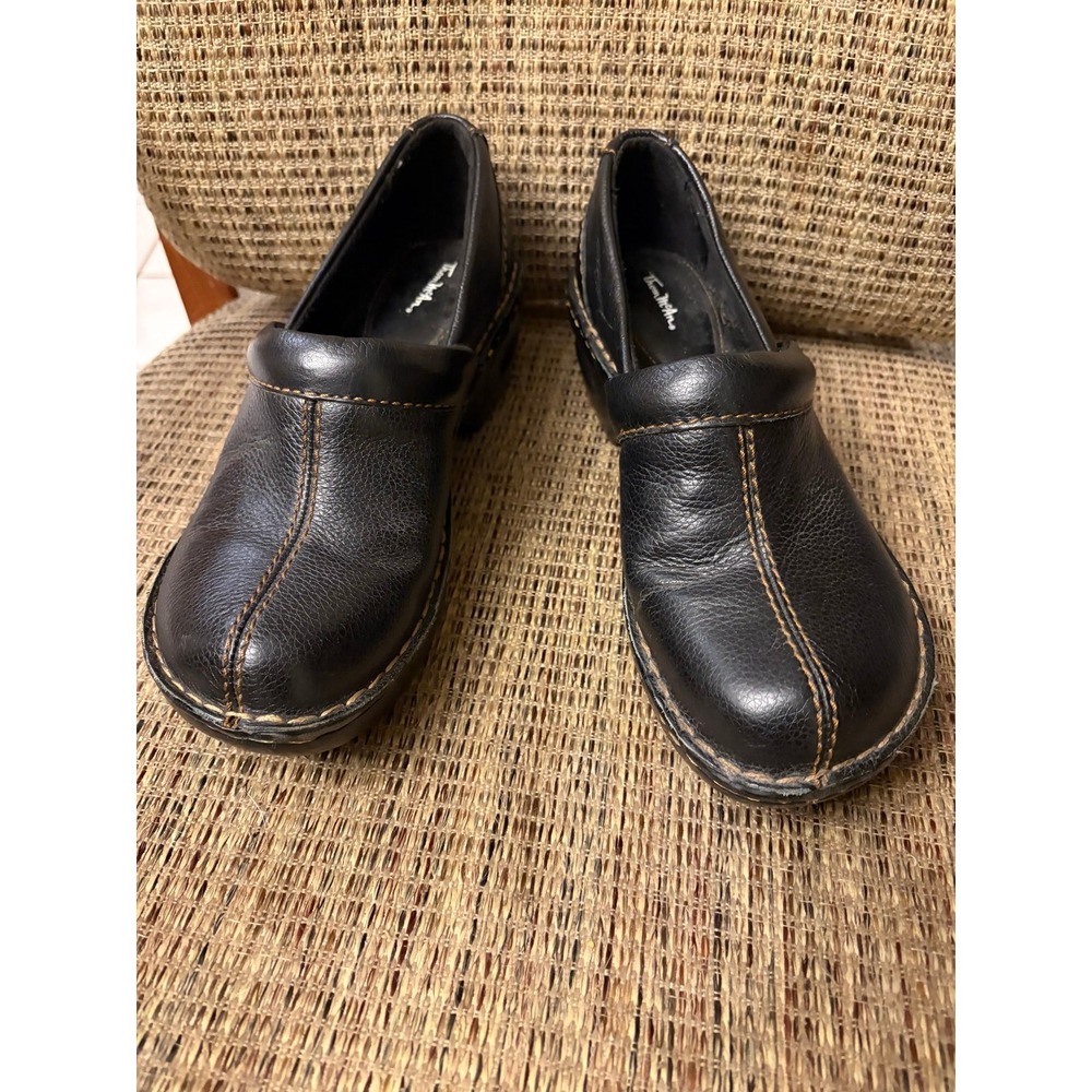 Thom McAn Womens Toronto Black Casual Clog Mules Slip On Shoes Size 7.5